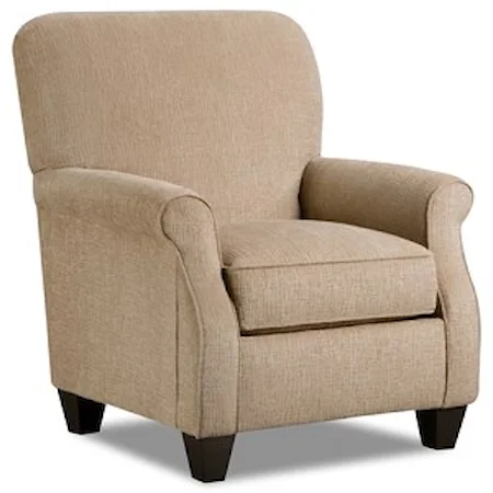 Accent Chair with Rounded Arms